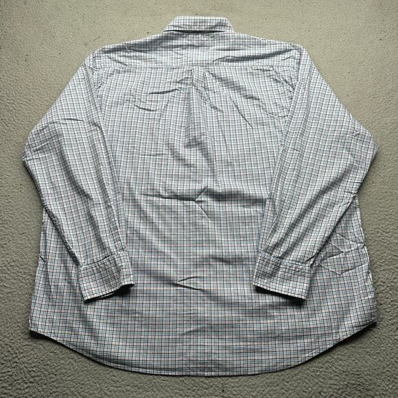 Peter Millar Crown Eddings Sport Button Down Plaid Shirt Mens 2XL Long Sleeve - Picture 6 of 10